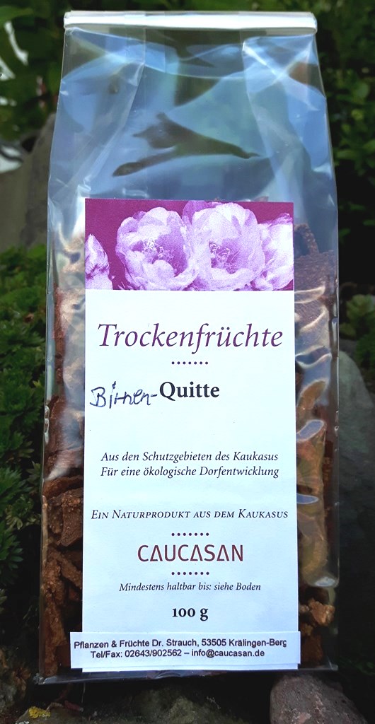 Trockenfrüchte Birnen-Quitte, 100g in feinen Scheiben-96