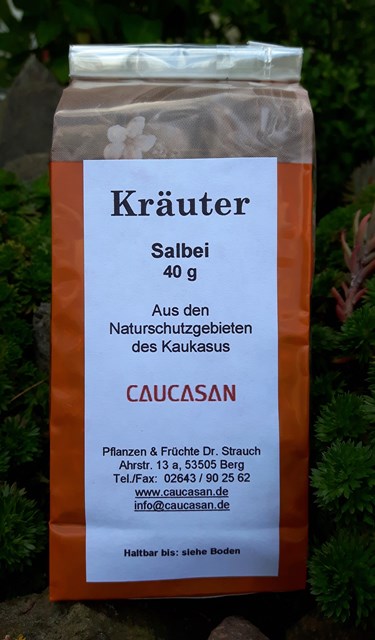 Getrocknete Kräuter Salbei gerebelt, 40g -0