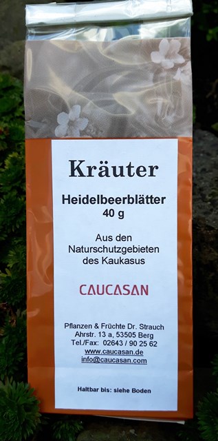 Kräutertee Heidelbeerblätter, 50g -0