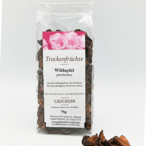 Trockenfrüchte Wildapfel geschnitten, 75g -0