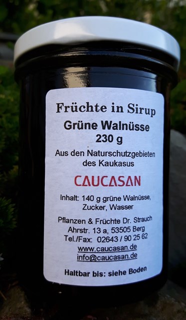 Früchte in Sirup Grüne Walnüsse wild, 230g-66