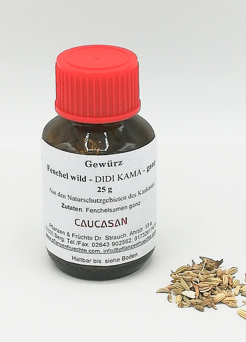 Georgische Gewürze Fenchel-Samen bitter (wild) ganz, 25g-0