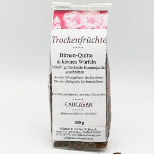 Trockenfrüchte Birnen-Quitte, 100g in kleinen Würfeln-0