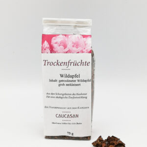 Trockenfrüchte Wildapfel grob zerkleinert, 75g -0