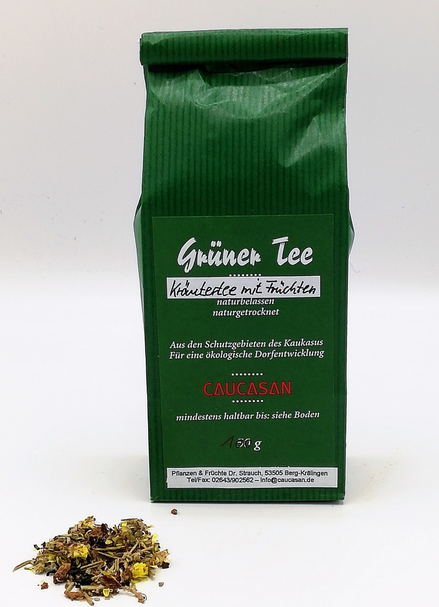 Grüner Tee Kräutertee mit Früchten, 100g-0