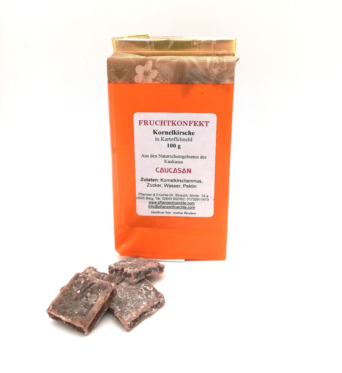 Fruchtkonfekt Kornelkirsche - Kartoffelmehl 100g-0