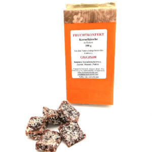 Fruchtkonfekt Kornelkirsche - Kokos 100g-0