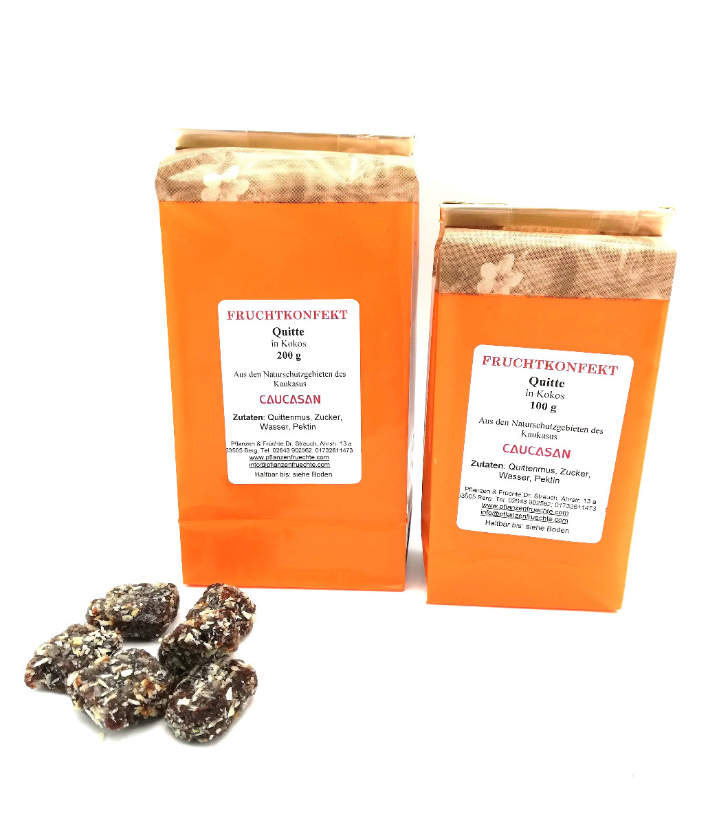 Fruchtkonfekt Quitte - Kokos 100g-580