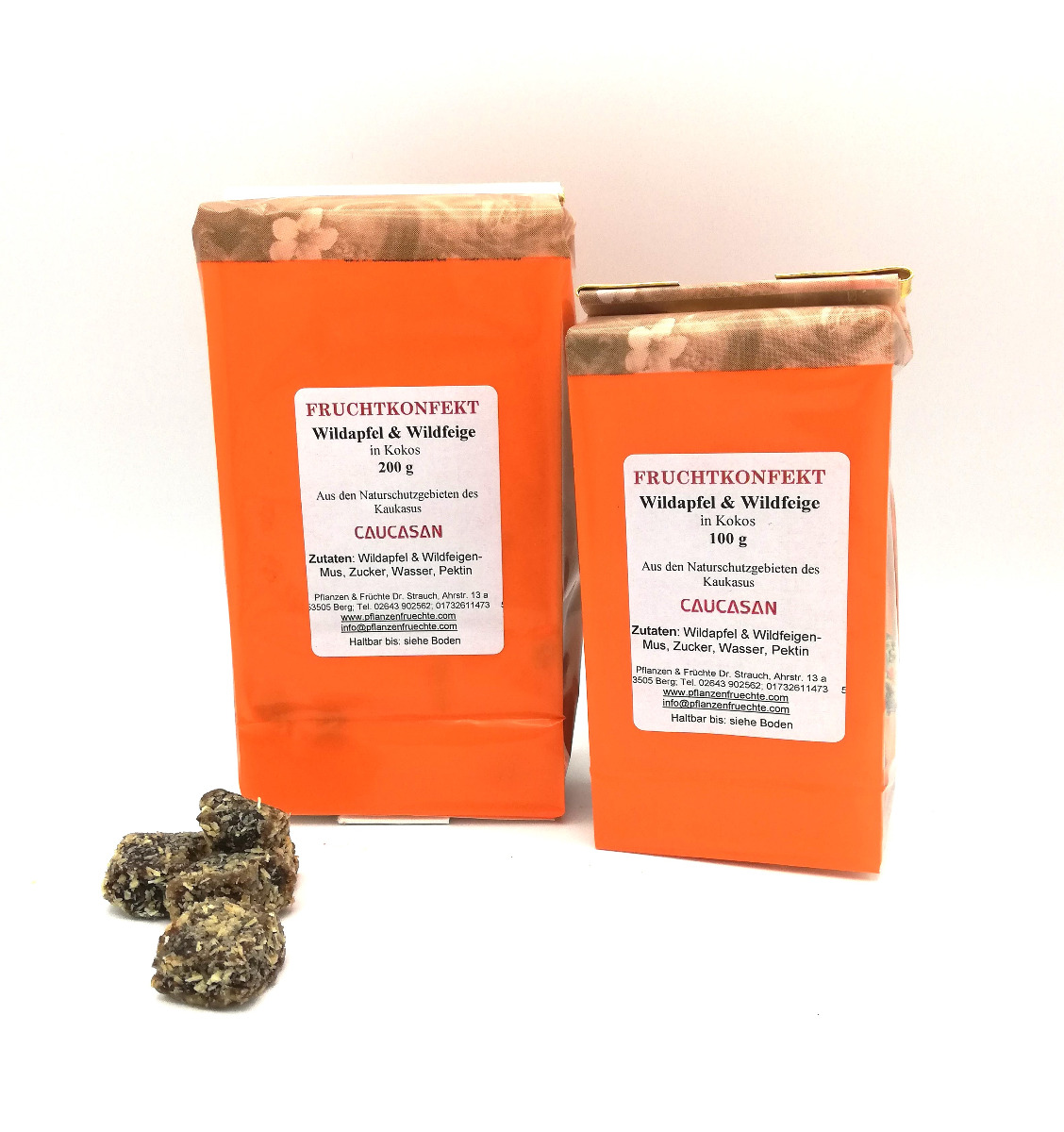 Fruchtkonfekt Wildapfel & Wildfeige - Kokos 100g-611