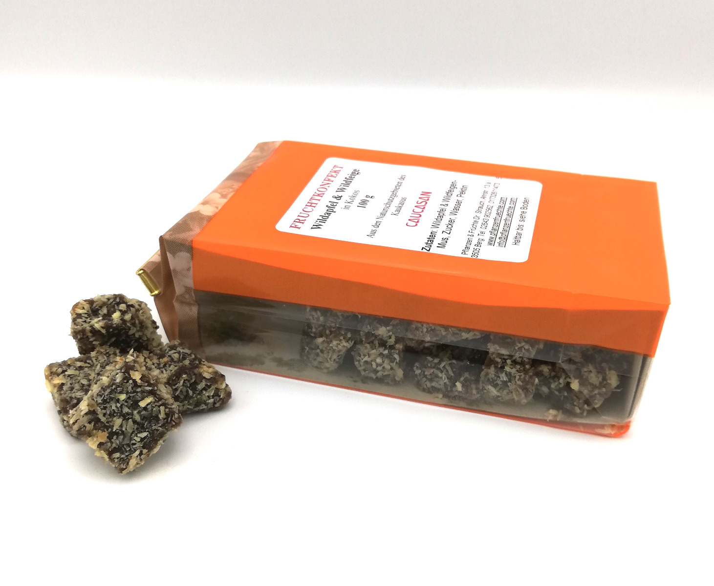 Fruchtkonfekt Wildapfel & Wildfeige - Kokos 100g-610