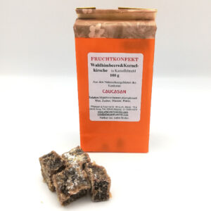 Fruchtkonfekt Waldhimbeere & Kornelkirsche - Kartoffelmehl 100g-0