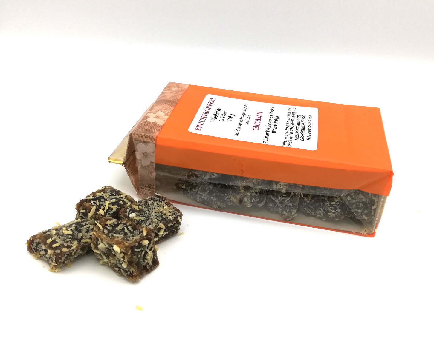 Fruchtkonfekt Wildbirne - Kokos 100g-605